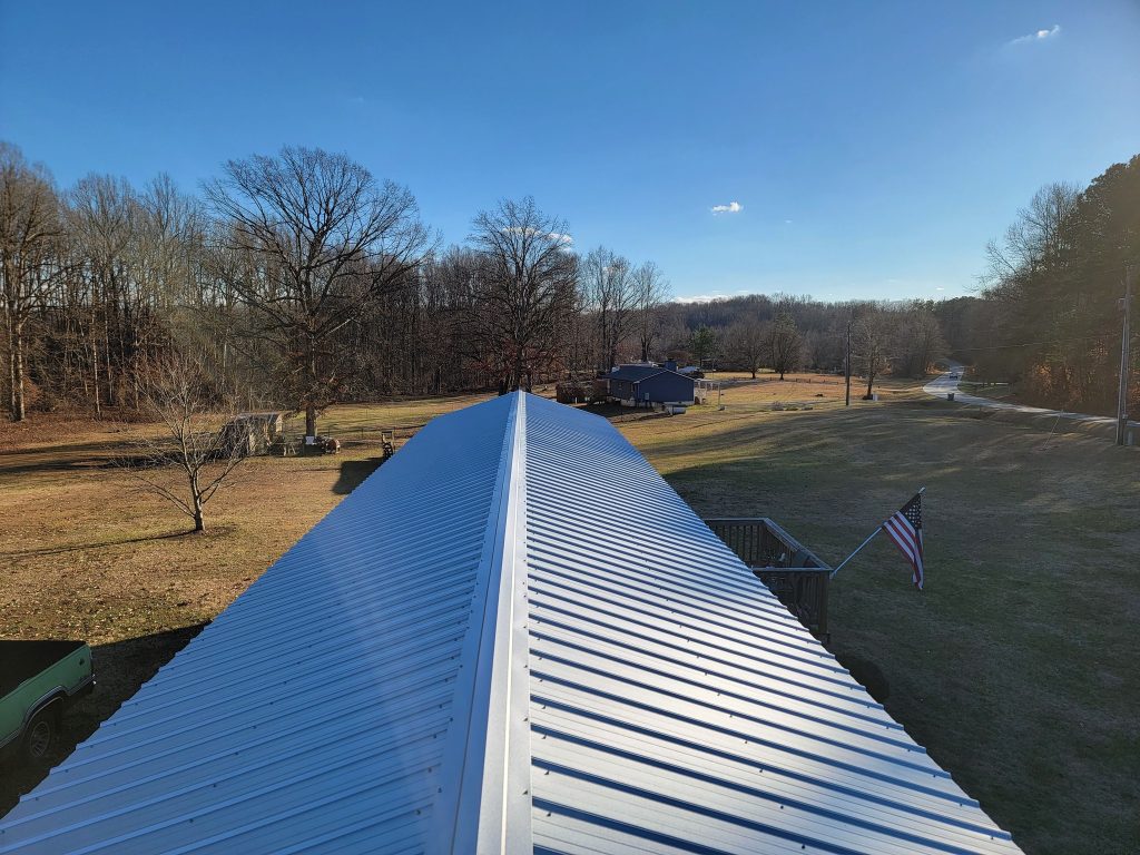 Single Wide Mobile Home Metal Roof Replacement Roxboro