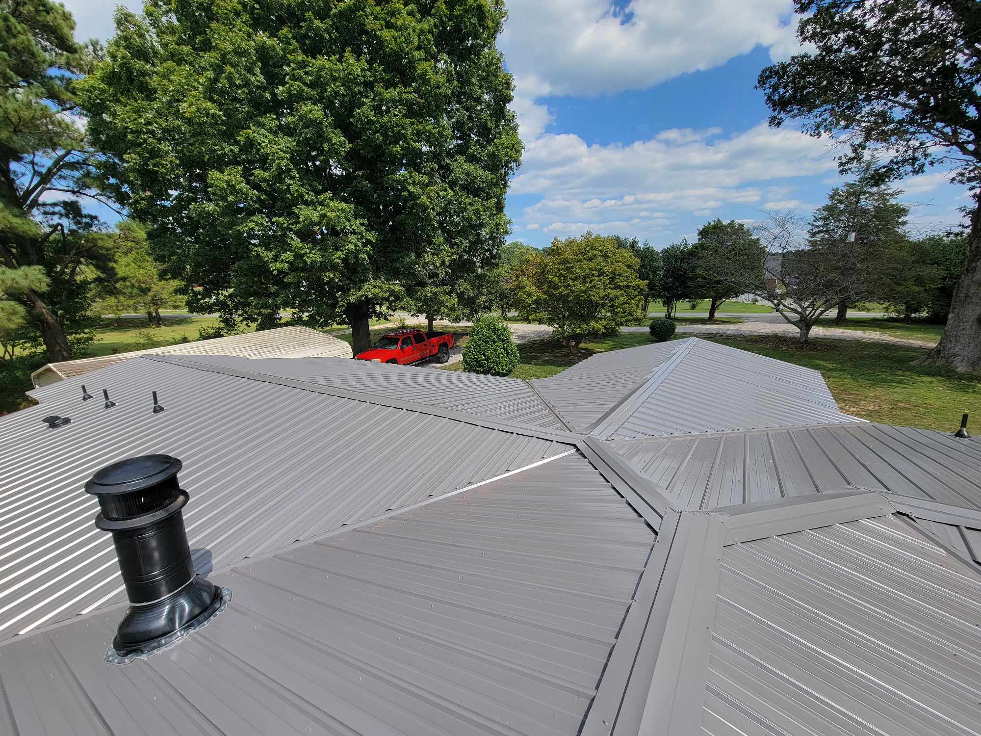 Metal Roof Service Gray Color