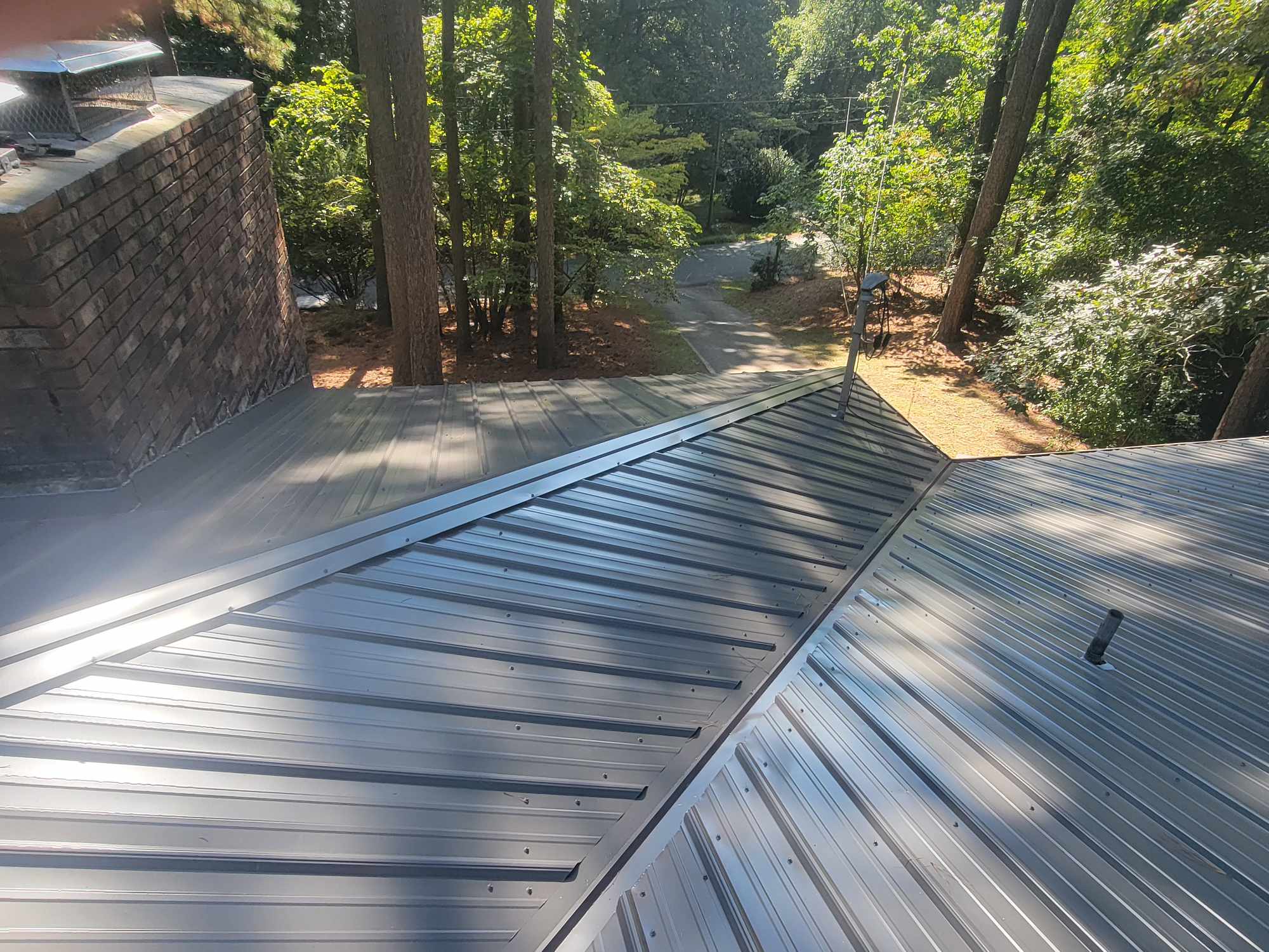 Metal roofing service in Hillsborough, NC with valleys